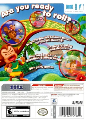 Super Monkey Ball- Step & Roll box cover back